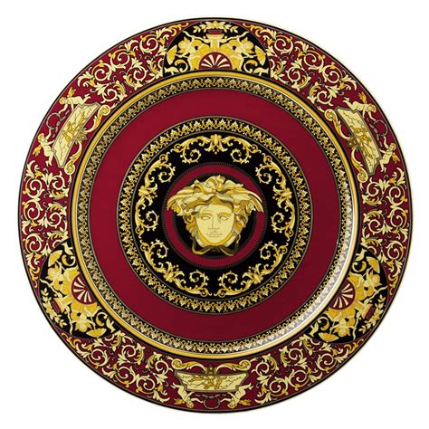 versace medusa plate|versace rosenthal medusa red.